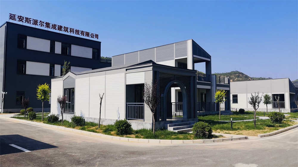 沉稳的深灰色系,印衬了企业的宗旨——扎根技术、深耕品质 延安斯派尔集成建筑科技有限公司厂房 板材型号: TS9003,CZS70-02